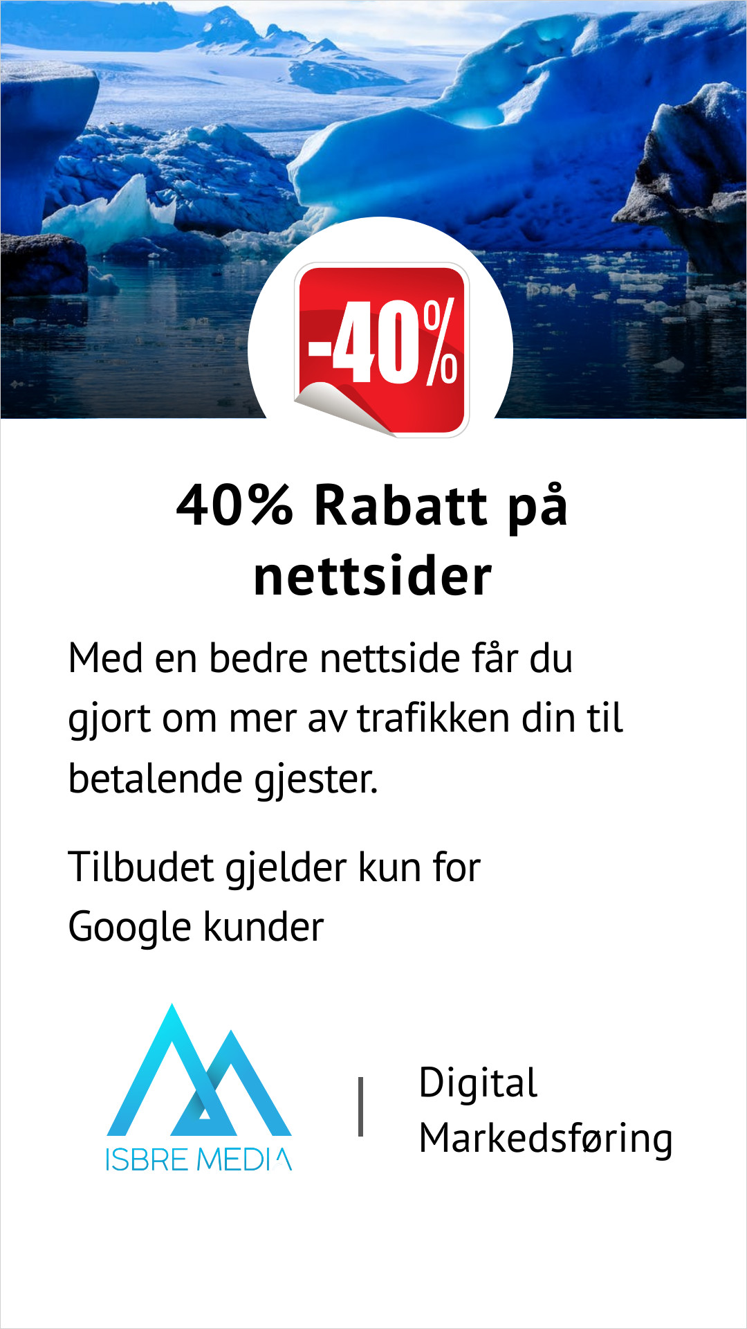 40 prosent nettside bilde